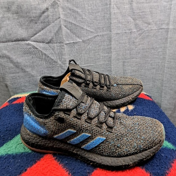 %Adidas PureBoost LTD Men Sneakers Black Blue Size 10 / A 46 main image 13
